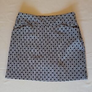 Charter Club Gray and Blue Mini Pencil Skirt Casual
